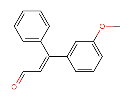 Molecular Structure of 120553-14-2 (3-(3-methoxyphenyl)-3-phenyl-2-propenal)