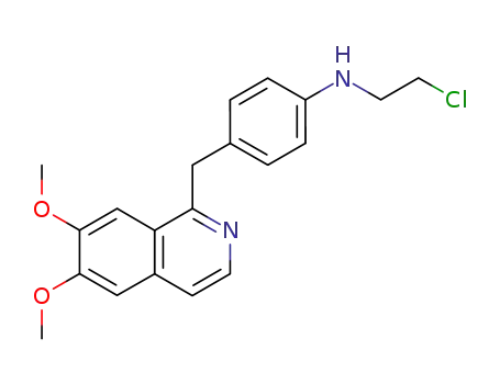 N-(2-chloroethyl)-4-[(6,7-dimethoxy-1-isoquinolinyl)methyl]benzenamine