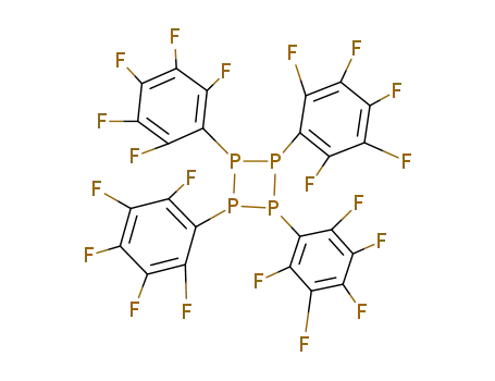 Molecular Structure of 14655-88-0 (Tetraphosphetane, tetrakis(pentafluorophenyl)-)