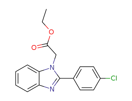 [2-(4-CHLORO-PHENYL)-BENZOIMIDAZOL-1-YL]-ACETIC ACID ETHYL ESTER