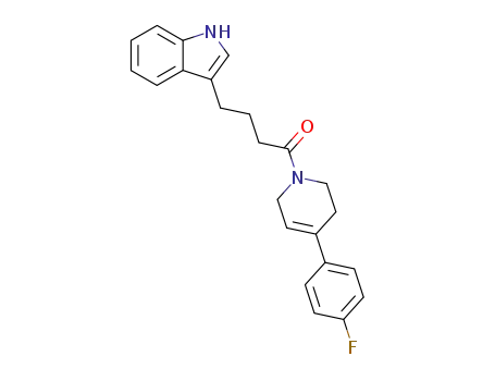 1-[4-(4-Fluoro-phenyl)-3,6-dihydro-2H-pyridin-1-yl]-4-(1H-indol-3-yl)-butan-1-one