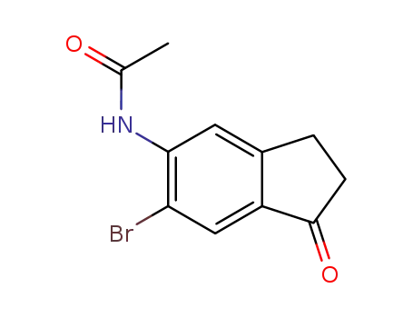 N-(6-Bromo-1-oxo-2,3-dihydro-1H-inden-5-yl)acetamide