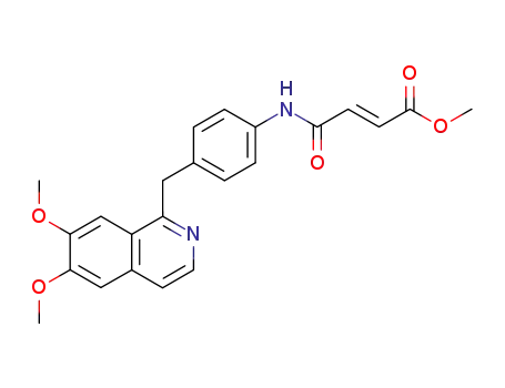 methyl (E)-4-({4-[(6,7-dimethoxy-1-isoquinolinyl)methyl]phenyl}amino)-4-oxo-2-butenoate