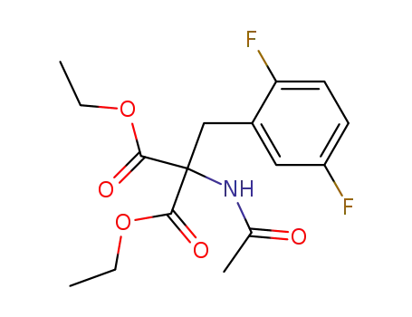Propanedioic acid, (acetylamino)[(2,5-difluorophenyl)methyl]-, diethyl
ester
