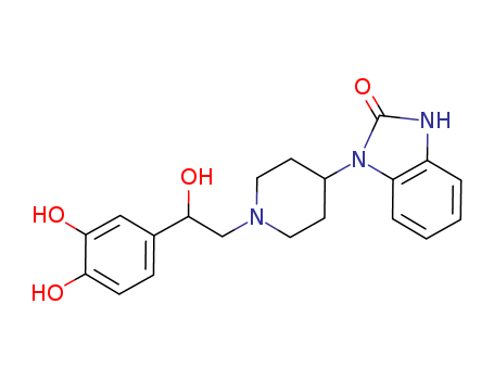 2H-BENZO[D]IMIDAZOL-2-ONE,1,3-DIHYDRO-1-(1-(2-(3,4-DIHYDROXYPHENYL)-2-HYDROXYETHYL)-PIPERIDIN-4-YL)-