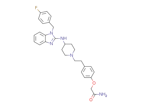 2-<4-<2-<4-<<1-<(4-fluorophenyl)methyl>-1H-benzimidazol-2-yl>amino>-1-piperidinyl>ethyl>phenoxy>acetamide