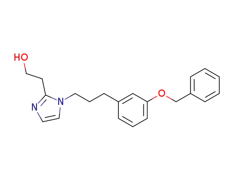 Molecular Structure of 366016-94-6 (2-(1-{3-[3-(Benzyloxy)phenyl]propyl}-1H-imidazol-2-yl)-1-ethanol)