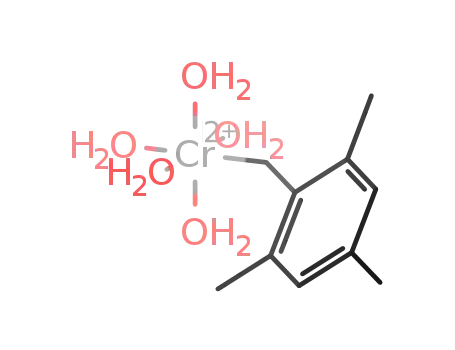 (H<sub>2</sub>O)5CrCH<sub>2</sub>C<sub>6</sub>H<sub>2</sub>(CH<sub>3</sub>)3<sup>(2+)</sup>