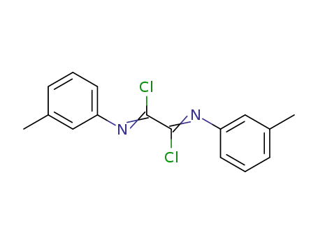 Molecular Structure of 401585-34-0 (Ethanediimidoyl dichloride, bis(3-methylphenyl)-)