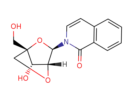 Molecular Structure of 402859-75-0 (2-(2-O,4-C-methylene-β-D-ribofuranosyl)-1-isoquinolone)
