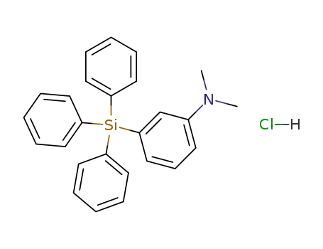 Molecular Structure of 18840-20-5 (<i>N</i>,<i>N</i>-dimethyl-3-triphenylsilanyl-aniline; hydrochloride)