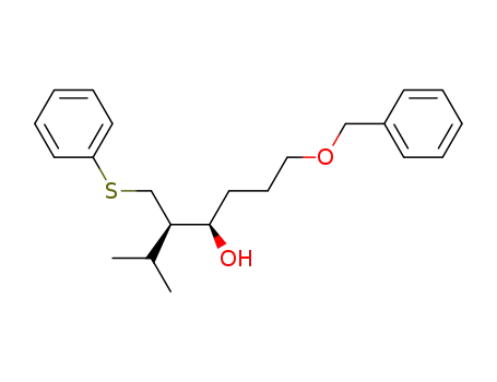 (4R,5R)-1-Benzyloxy-6-methyl-5-phenylsulfanylmethyl-heptan-4-ol