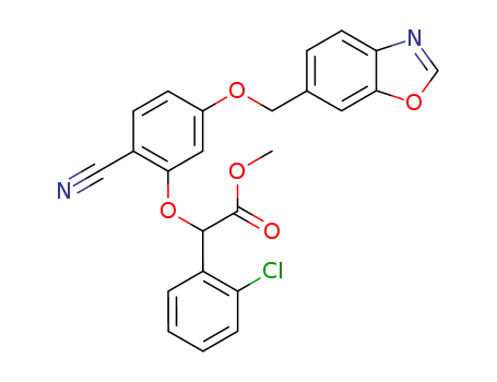 methyl (RS)-[5-(benzoxazol-6-ylmethoxy)-2-cyanophenoxy]-(2-chlorophenyl)acetate