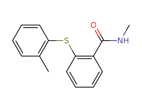 Molecular Structure of 343869-24-9 (2-(N-methylcarbamoyl)phenyl 2-methylphenyl sulfide)
