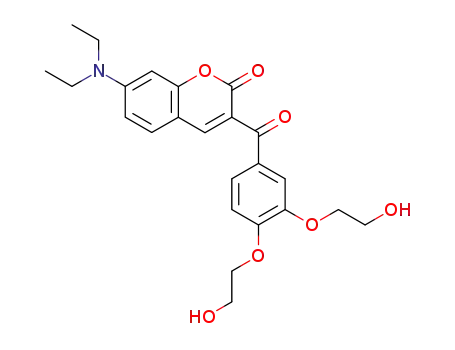 3-[3,4-bis-(2-hydroxy-ethoxy)-benzoyl]-7-diethylamino-chromen-2-one