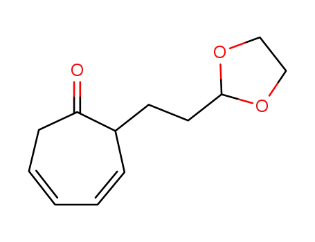 Molecular Structure of 82830-54-4 (3,5-Cycloheptadien-1-one, 2-[2-(1,3-dioxolan-2-yl)ethyl]-)