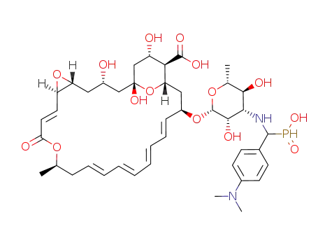 Molecular Structure of 1108187-84-3 (N-[α-hydrophosphoryl-4-(dimethylamino)benzyl]pimaricin)