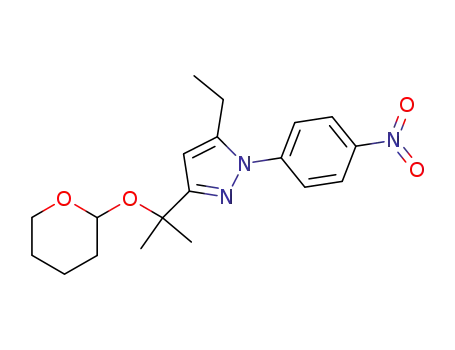 5-ethyl-3-[1-methyl-1-(tetrahydro-pyran-2-yloxy)-ethyl]-1-(4-nitro-phenyl)-1<i>H</i>-pyrazole