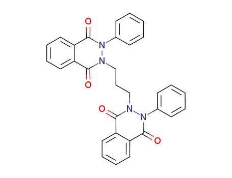 Molecular Structure of 342786-08-7 (2-[3-(1,4-dioxo-3-phenyl-3,4-dihydro-2(1H)-phthalazinyl)propyl]-3-phenyl-2,3-dihydro-1,4-phthalazinedione)