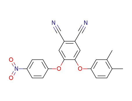 Molecular Structure of 512179-13-4 (1,2-Benzenedicarbonitrile, 4-(3,4-dimethylphenoxy)-5-(4-nitrophenoxy)-)