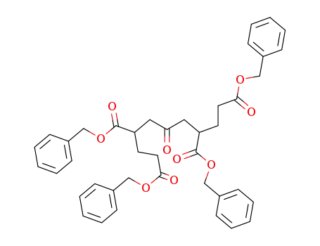 Molecular Structure of 263393-90-4 (1,3,7,9-Nonanetetracarboxylic acid, 5-oxo-, tetrakis(phenylmethyl) ester)