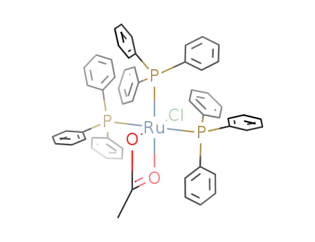 Molecular Structure of 55978-89-7 (RuCl(OAc)(PPh3)3)