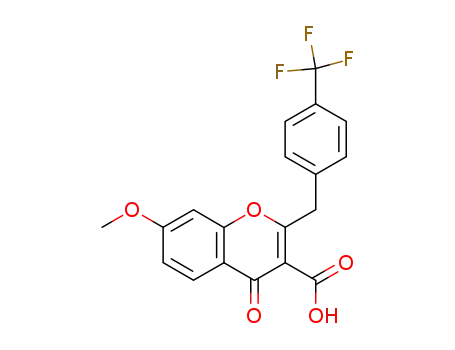 7-methoxy-2-(4'-trifluoromethylbenzyl)-4H-1-benzopyran-4-one-3-carboxylic acid