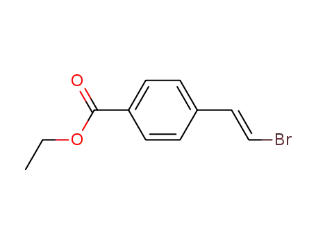 Molecular Structure of 117417-10-4 ((E)-4-(β-bromovinyl)benzoic acid ethyl ester)
