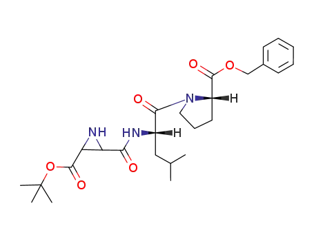 (2RS,3RS)-N-{[3-tert-butoxycarbonyl aziridine-2-yl]carbonyl}-(S)-leucyl-(S)-proline benzyl ester