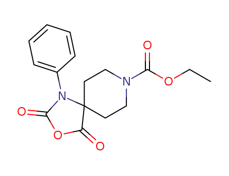 3-Oxa-1,8-diazaspiro[4.5]decane-8-carboxylic acid,
2,4-dioxo-1-phenyl-, ethyl ester