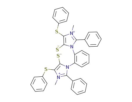 1,2-bis[1-methyl-2-phenyl-5-(phenylthio)-4-thiolate-imidazolium-3-yl]phenyl