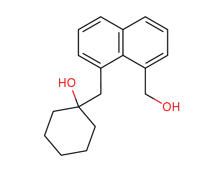 Molecular Structure of 714963-37-8 (1-[(1-hydroxycyclohexyl)methyl]-8-hydroxymethylnaphthalene)