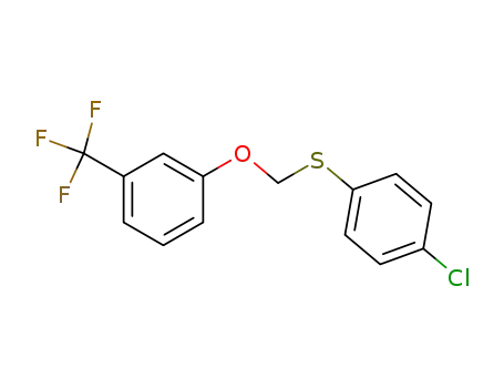 Molecular Structure of 83767-74-2 (1-(4-chlorophenylthio)methoxy-3-trifluoromethylbenzene)