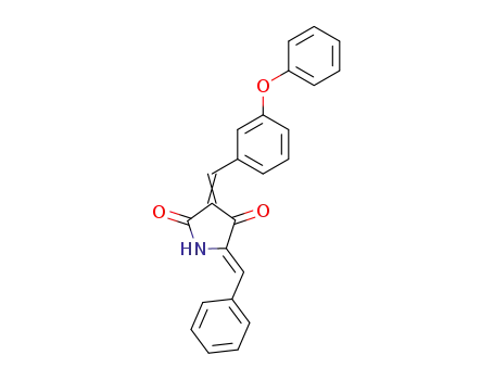 3-[1-(3-Phenoxy-phenyl)-meth-(Z)-ylidene]-5-[1-phenyl-meth-(Z)-ylidene]-pyrrolidine-2,4-dione