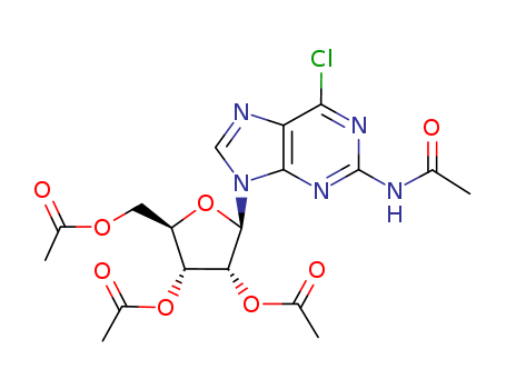 2-Acetamido-6-chloro-9-(2',3',5'-tri-O-acetyl-b-D-ribofuranosyl)purine