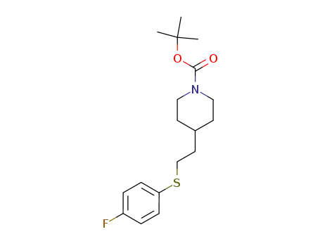 4-(2-((4-fluorophenyl)thio)-1-ethyl)-1-tert-butoxycarbonyl-piperidine