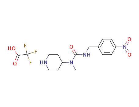 4-(N-(N-(4-nitrobenzyl)carbamoyl)-N-methylamino)-piperidine trifluoroacetate