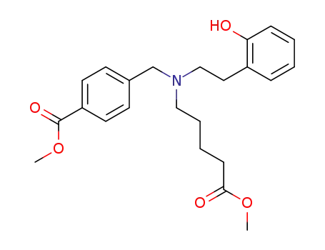 Methyl 4-(((2-hydroxyphenethyl)(5-methoxy-5-oxopentyl)amino)methyl)benzoate