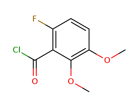 Molecular Structure of 1026401-56-8 (6-fluoro-2,3-dimethoxy-benzoyl chloride)