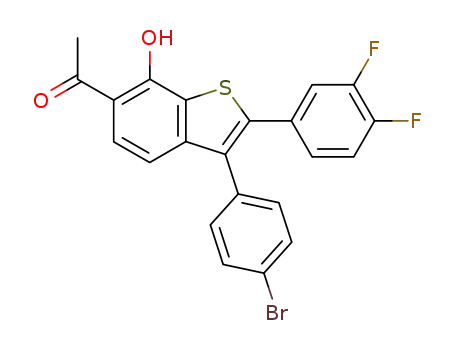 Ethanone,
1-[3-(4-bromophenyl)-2-(3,4-difluorophenyl)-7-hydroxybenzo[b]thien-6-yl
]-