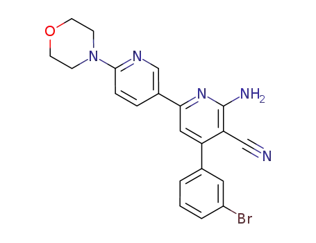 2-amino-4-(3-bromophenyl)-6-[2-(4-morpholinyl)-5-pyridyl]nicotinonitrile