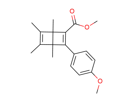 methyl 1,4,5,6-tetramethyl-3-(4'-methoxyphenyl)-bicyclo[2.2.0]hexa-2,5-diene-2-carboxylate