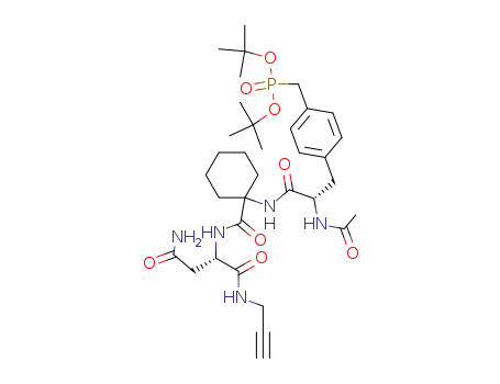 (4-{(S)-2-Acetylamino-2-[1-((S)-2-carbamoyl-1-prop-2-ynylcarbamoyl-ethylcarbamoyl)-cyclohexylcarbamoyl]-ethyl}-benzyl)-phosphonic acid di-tert-butyl ester