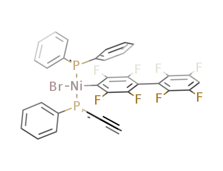 Ni(PCH<sub>3</sub>(C<sub>6</sub>H<sub>5</sub>)2)2(C<sub>6</sub>F<sub>4</sub>C<sub>6</sub>F<sub>4</sub>H)Br