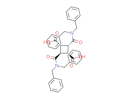 Molecular Structure of 171348-93-9 ((1α,2β,3β,4α)-1,3-Di[N,N-dibenzylaminocarbonyl]cyclobutane-2,4-dicarboxylic acid)