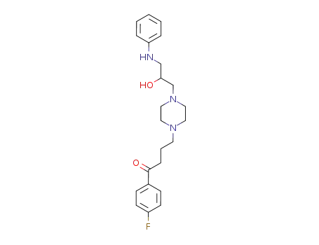 1-Butanone,
1-(4-fluorophenyl)-4-[4-[2-hydroxy-3-(phenylamino)propyl]-1-piperazinyl]
-
