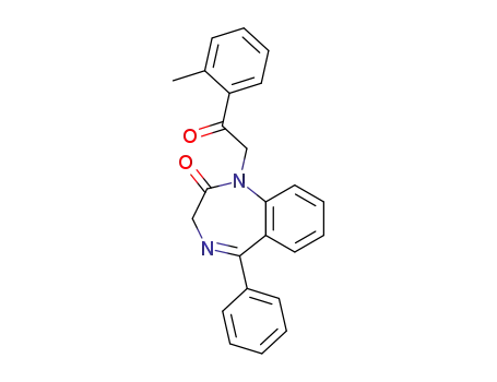 Molecular Structure of 145084-43-1 (1,3-dihydro-1-(2'-methylphenacyl)-5-phenyl-2H-1,4-benzodiazepin-2-one)