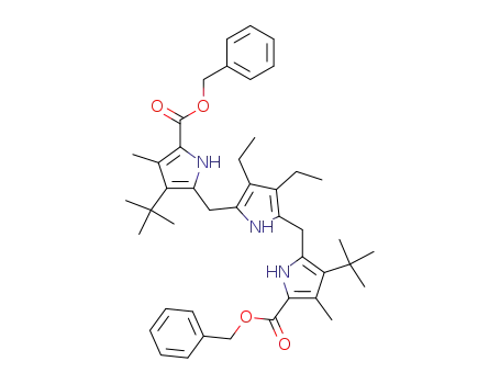 2,5-bis(5-benzyloxycarbonyl-3-tert-butyl-4-methyl-2-pyrrolylmethyl)-3,4-diethyl-1H-pyrrole
