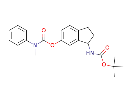 methyl-phenyl-carbamic acid 3-<i>tert</i>-butoxycarbonylamino-indan-5-yl ester