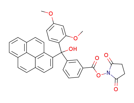 3-[(2,4-dimethoxy-phenyl)-hydroxy-pyren-1-yl-methyl]-benzoic acid 2,5-dioxo-pyrrolidin-1-yl ester